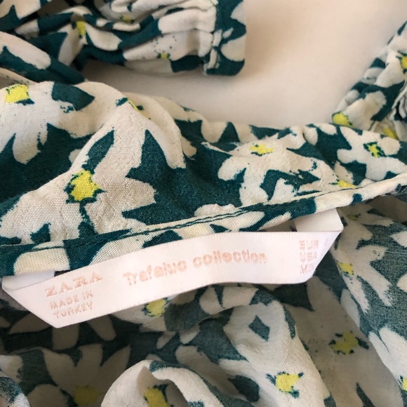 ZARA floral button up blouse - Picture 5 of 10